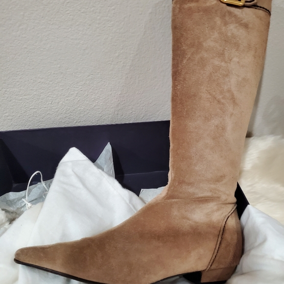 Prada 36.5 Calzature Donna color Desert Suede (Now Vintage) But Current Trend - Picture 8 of 16